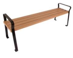 6′ Plaza Recycled Backless Bench
