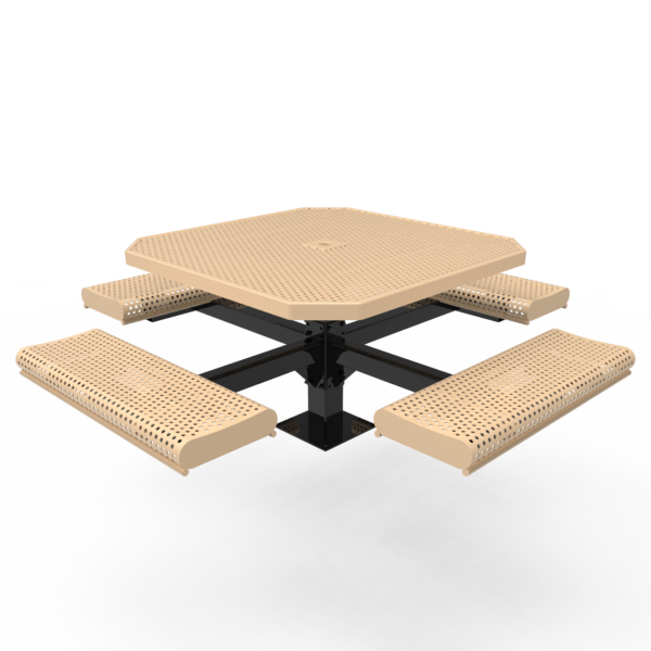 Children’s Octagonal Pedestal Table with Rolled Seats